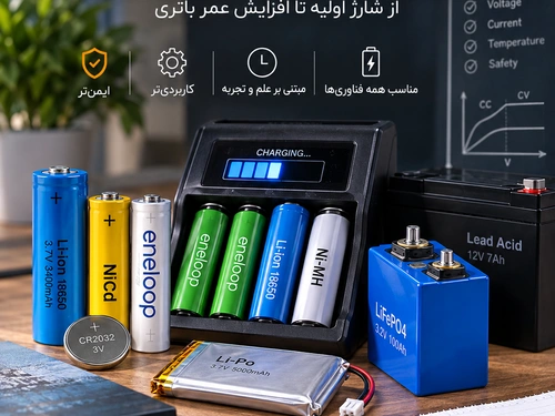 راهنمای کامل شارژ صحیح انواع باتری؛ از شارژ اولیه تا شارژ روزمره
